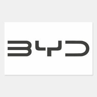 BYD-Aufkleber Rechteckiger Aufkleber