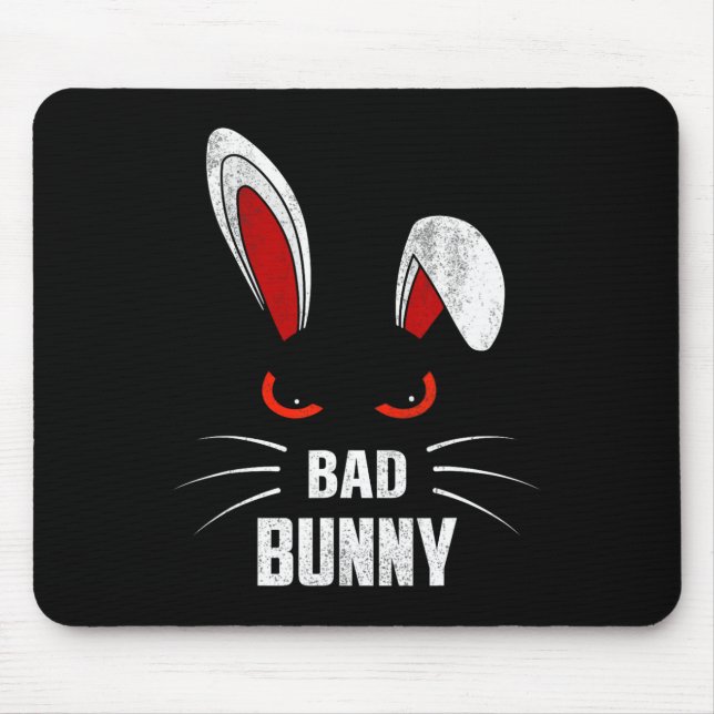 Byd Bunny Beängstigend Rabbit Cool Animal Lover Mousepad (Vorne)