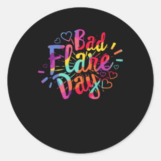 Byd Flare Day Complex Regional Pain Syndrome Aware Runder Aufkleber