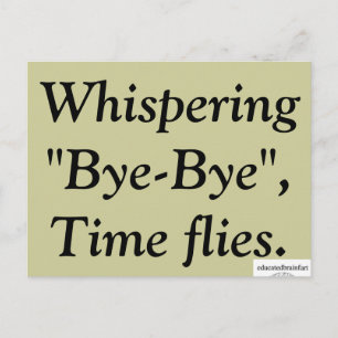 "Bye-Bye" - Eine Wahrheit Postkarte