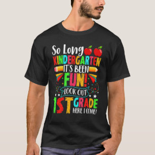 Bye Bye Kindergarten Ausblick Niedlich erste Stufe T-Shirt