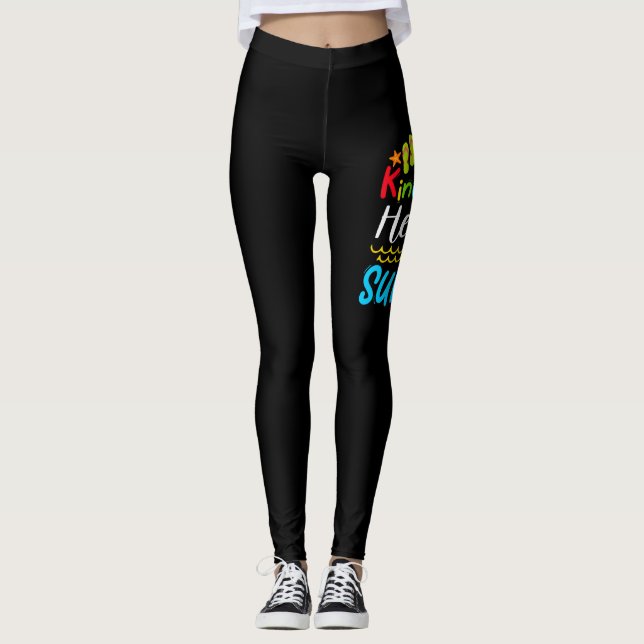 Bye Bye Kindergarten Hallo Sommer Leggings (Vorderseite)
