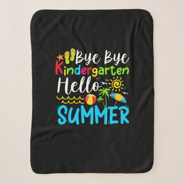 Bye Bye Kindergarten Hallo Sommer Sherpadecke (Vorderseite)