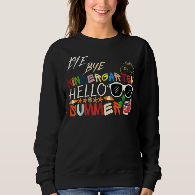 Bye Bye Kindergarten Hallo Sommerspass Student Tee (Vorderseite)