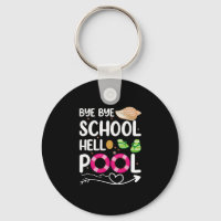 Bye Bye School Hallo Pool letzten Tag der Schule