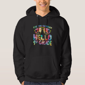 Bye Bye Summer Hello 1. Klasse Gefärbte Krawatte z Hoodie