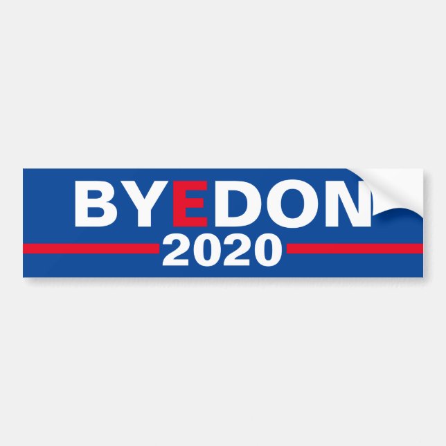 "Bye Don 2020" Autoaufkleber (Vorne)