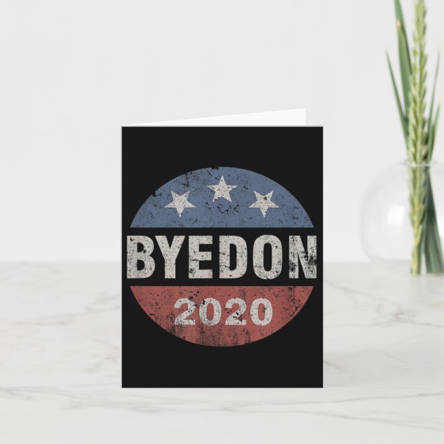 Bye Don 2020 Byedon Button Funny Joe Biden Anti Karte (Vorderseite)