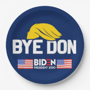 Bye Don BIDEN 2020 Präsident HARRIS Pappteller