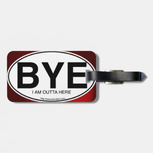 BYE Euro Aufkleber-Tag Gepäckanhänger