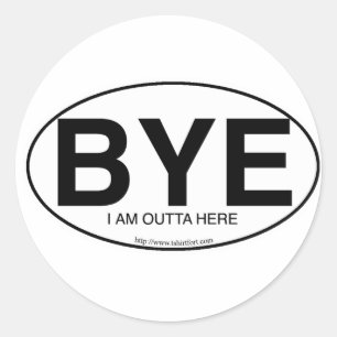 BYE Euro Style Runder Aufkleber