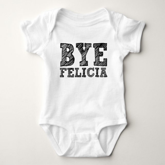 Bye Felicia lustige Babyaufsteherin Baby Strampler (Vorderseite)
