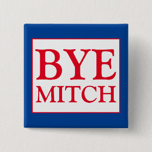 Bye Mitch McConnell Senat wählen Blaue Wahl Button