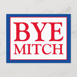 Bye Mitch McConnell Senat wählen Blaue Wahl Postkarte