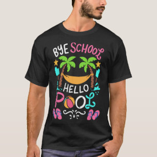Bye School Beach T Ball T-Shirt Hammock