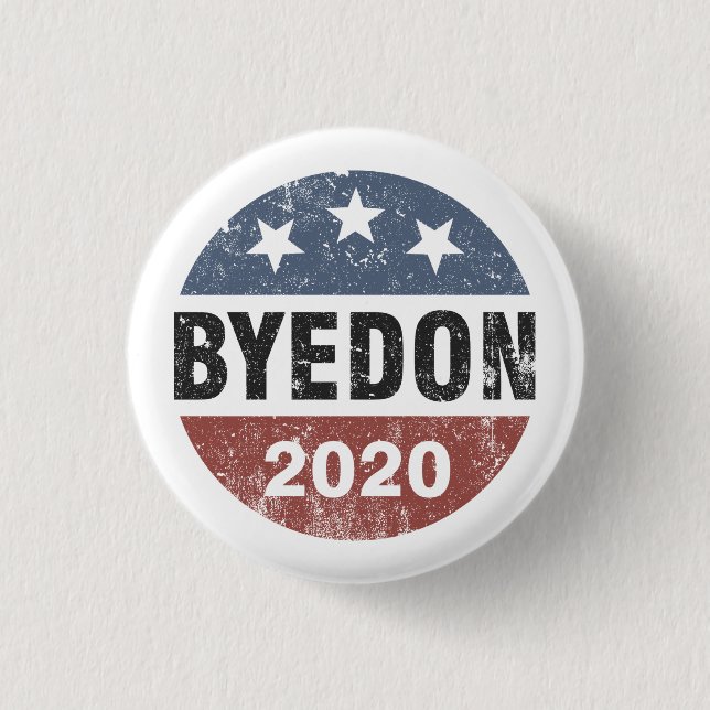 ByeDon 2020 Bye Don Vintag Funny Joe Biden Button (Vorderseite)