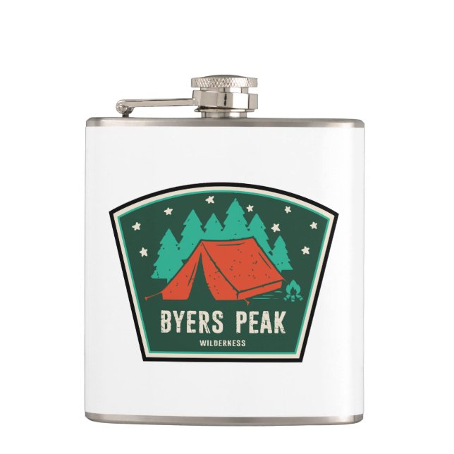 Byers Peak Wilderness Colorado Camping Flachmann (Vorderseite)
