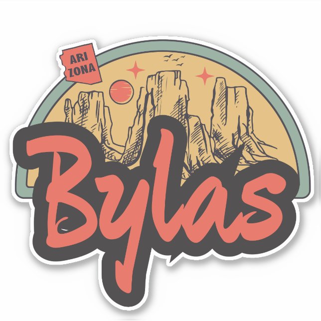 Bylas, Arizona Aufkleber (Vorderseite)