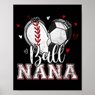 Byll Nana Bysebyll Fußball Herz Nana von beiden Mo Poster