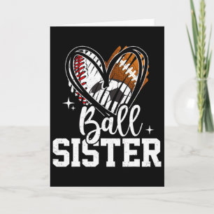 Byll Schwester Bysebyll Footbyll Fußball Schwester Karte