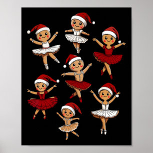 Byllet Dancer Gingerbrot Weihnachtslehrer Poster