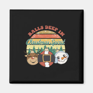Bylls tief im Weihnachtsgeist Vintage Weihnachten Magnet