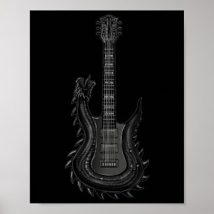 Bynd Rock and Roll Gitarre S für Männer Bynd T-Shi Poster