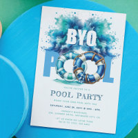 BYO Pool Party Blau Türkis Wasser plash