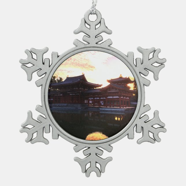 Byodo in Kyoto, Japan #1 Snowflake Ornament (Vorderseite)