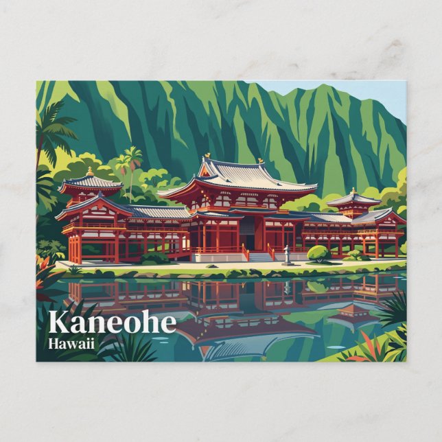 Byodo-In-Tempel USA Postkarte (Vorderseite)