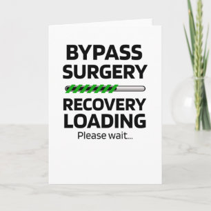 Bypass Operation Erholung Geschenk   Open Heart Op Karte