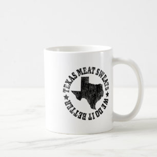 Byrbecue Brisket Texas Fleisch Schweiß sind größer Kaffeetasse