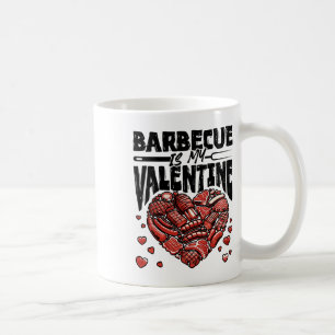 Byrbecue ist meine Valentine - Grillen Grill Valen Kaffeetasse
