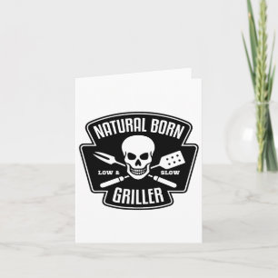 Byrbecue Natural Geboren Griller Funny Grill Maste Karte
