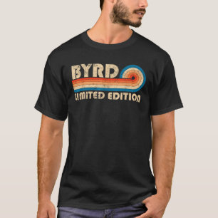 BYRD Nachname Retro Vintag 80er 90s Geburtstagsreu T-Shirt