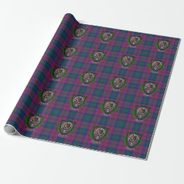 Byres schottisches Clan-Tartan und Wappen Geschenkpapier