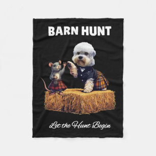 Byrn Hunt Lover - Niedlicher Rat und Dandie Dinmon Fleecedecke