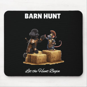 Byrn Hunt Lover - Niedlicher Warriorrat und Schwar Mousepad