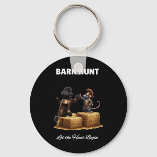 Byrn Hunt Lover - Niedlicher Warriorrat und Schwar Schlüsselanhänger