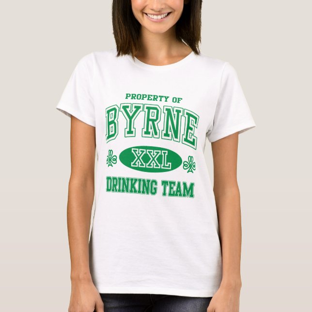 Byrne Irish Drinking Team T-Shirt (Vorderseite)