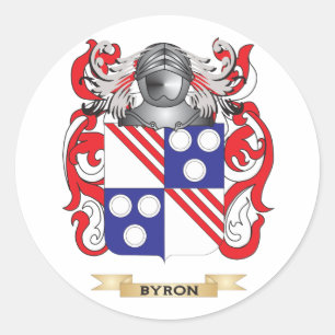 Byron-(Ayton)-Wappen (Familienwappen) Runder Aufkleber
