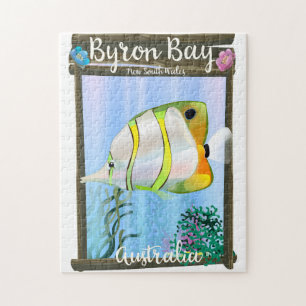 Byron Bay Australien Reiseplakat. Puzzle
