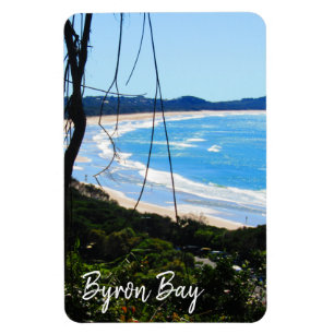 Byron Bay Beach blau Magnet