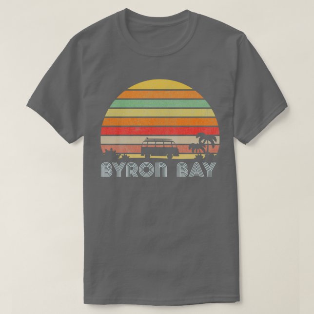 Byron Bay Retro T-Shirt (Design vorne)