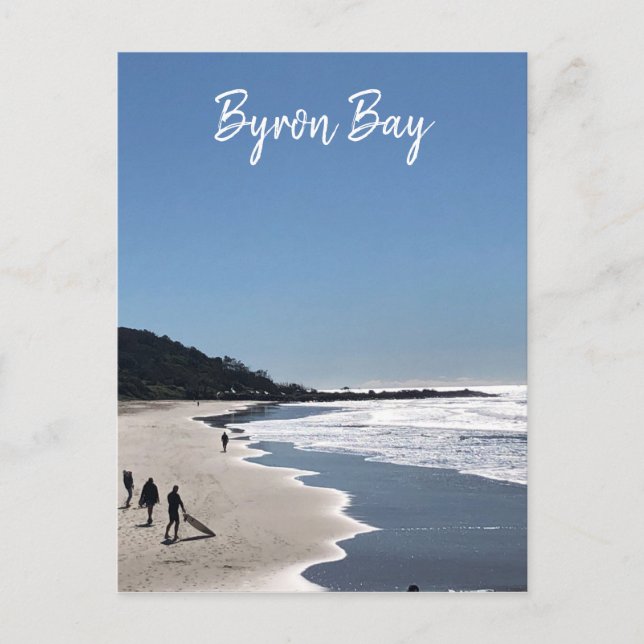Byron Bay Surfen Postkarte (Vorderseite)