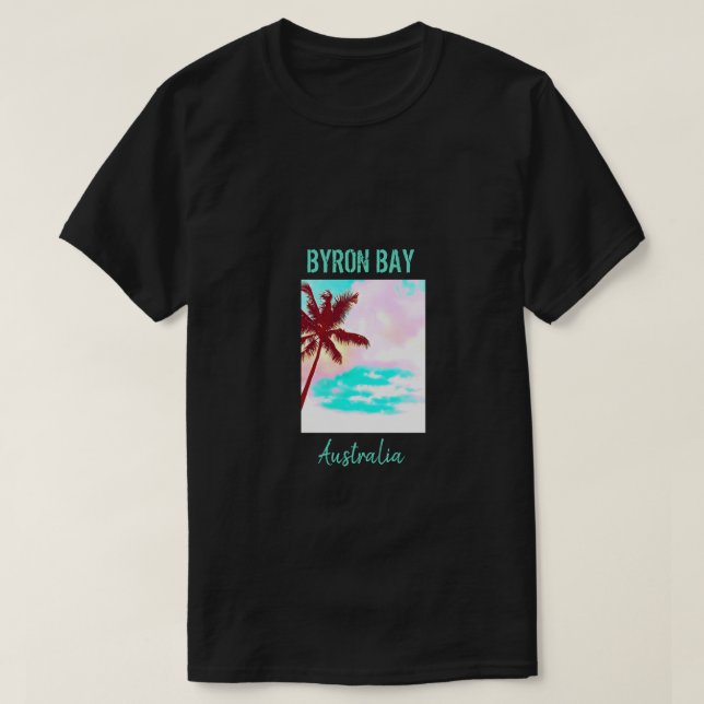 Byron Bay Vintag Hipster Australien T-Shirt (Design vorne)
