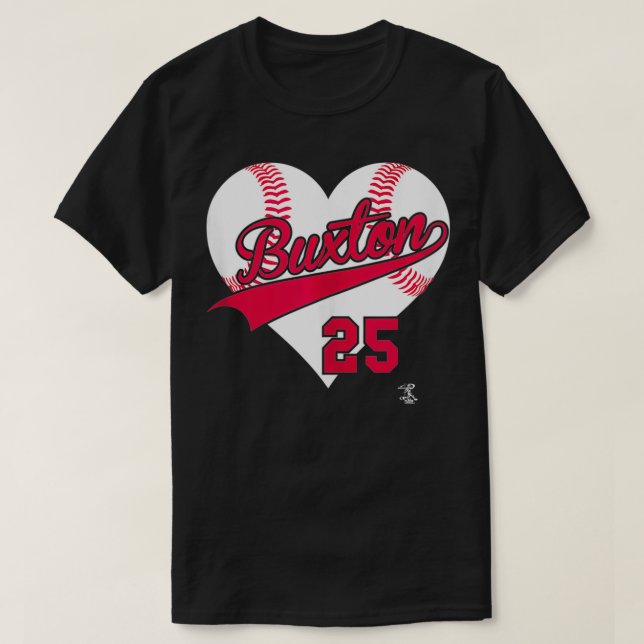 Byron Buton Baseball Heart Gameday T-Shirt (Design vorne)