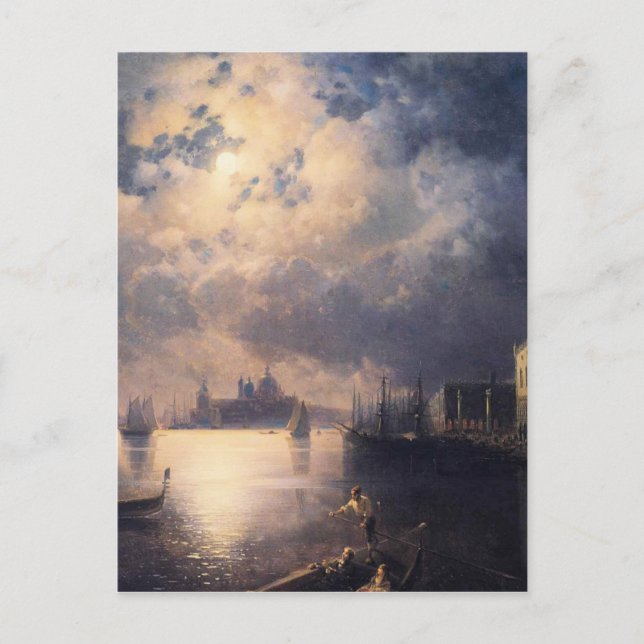 Byron in Venedig von Ivan Aivazovsky Postkarte (Vorderseite)