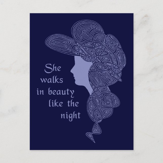 Byron-Lady Postkarte (Vorderseite)