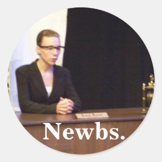 Byron, Newbs. Runder Aufkleber